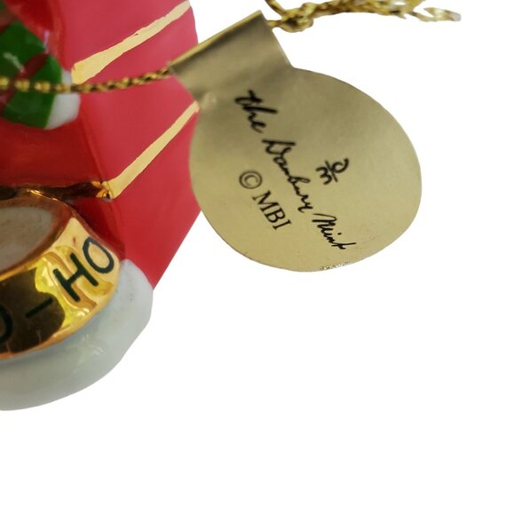 Danbury Mint Christmas Ornament Miniature Schnauzer Dog 2009 Porcelain Doghouse - Picture 2 of 6